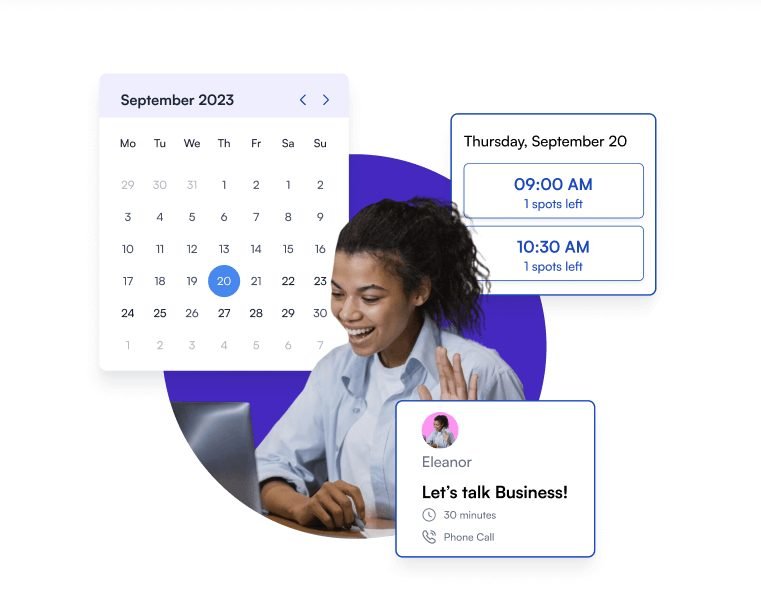 Appointment booking automation workflow showing scheduling, reminders, and confirmation steps